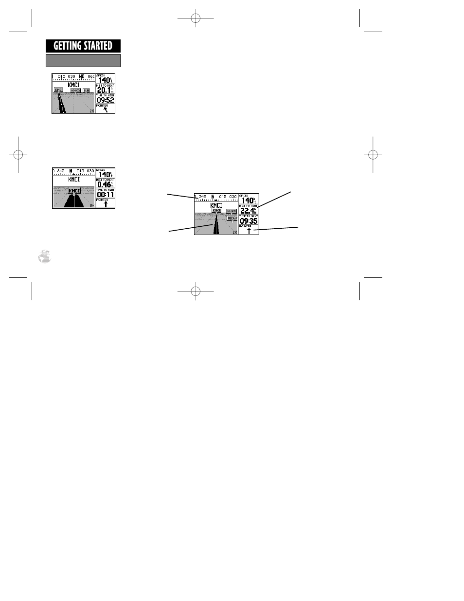 Getting started | Garmin GPS III Pilot User Manual | Page 20 / 112