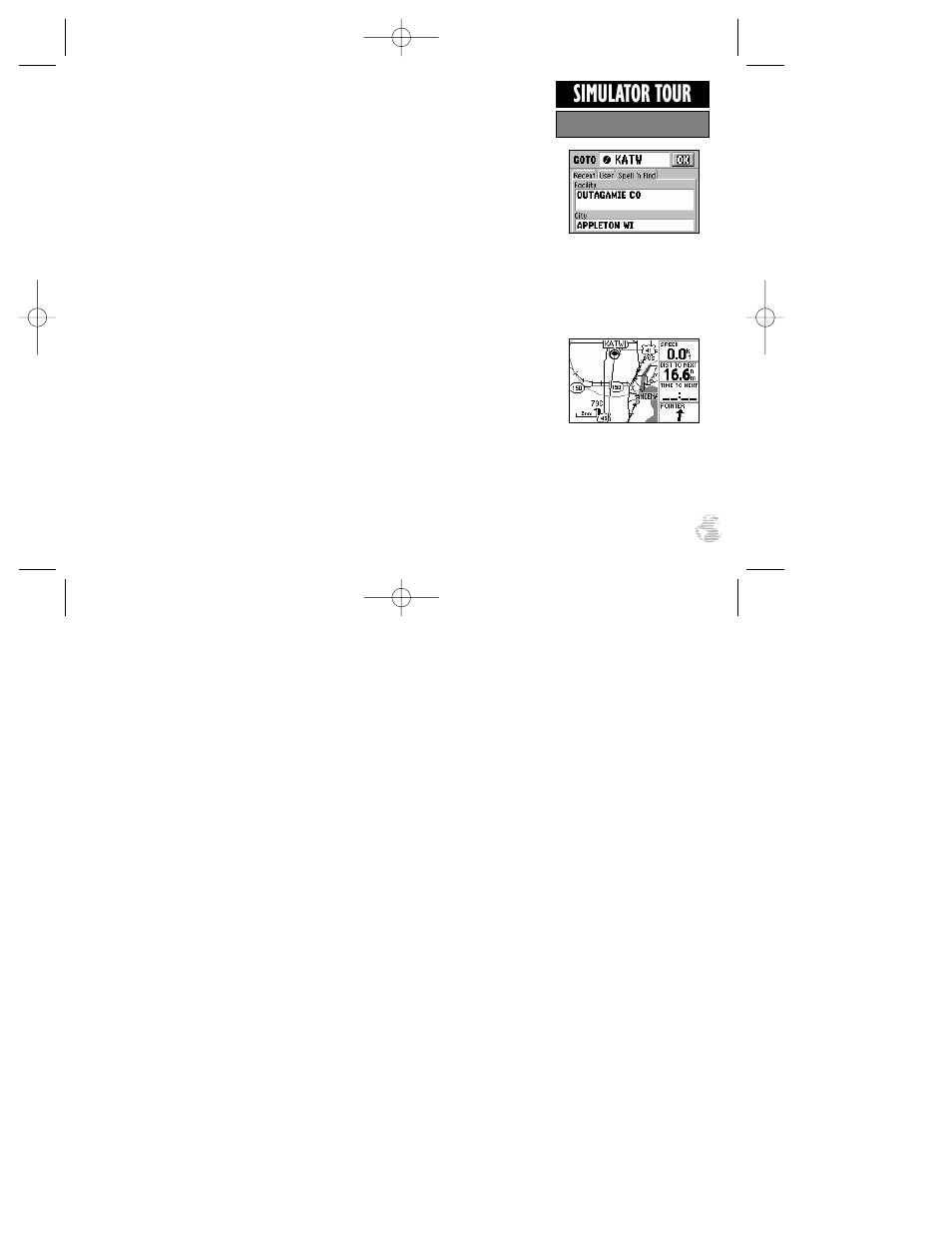 Simulator tour | Garmin GPS III Pilot User Manual | Page 29 / 112