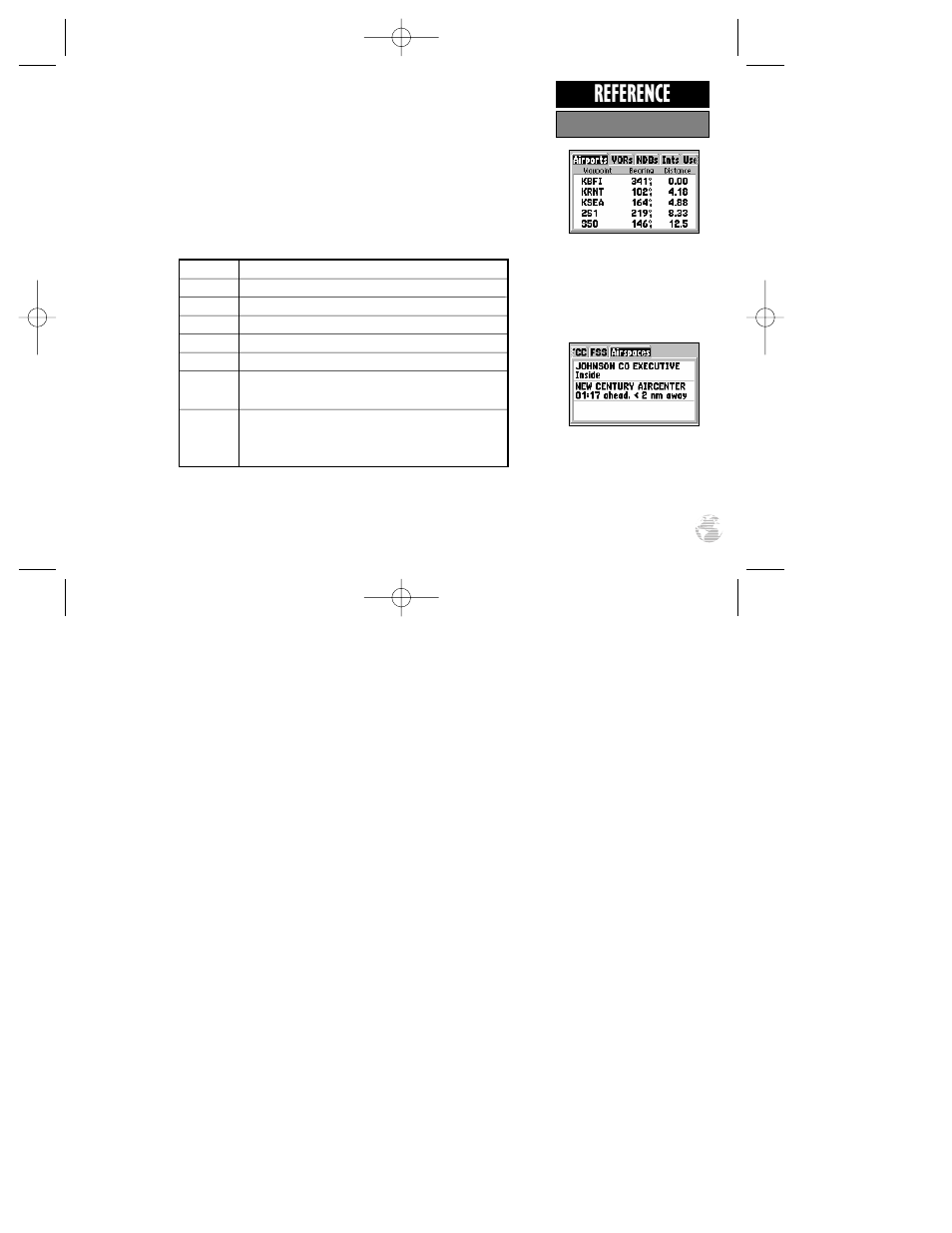 Reference | Garmin GPS III Pilot User Manual | Page 61 / 112