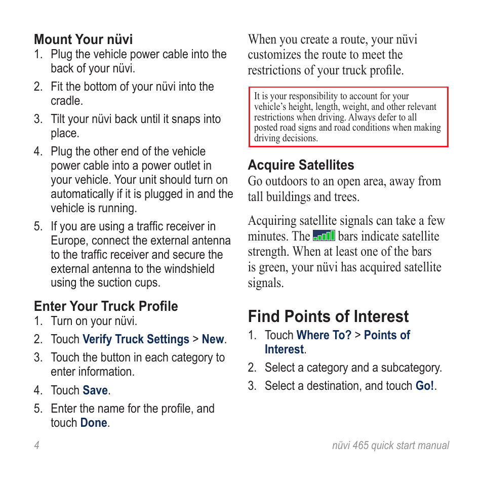 Find points of interest | Garmin nuvi 465TF User Manual | Page 4 / 8