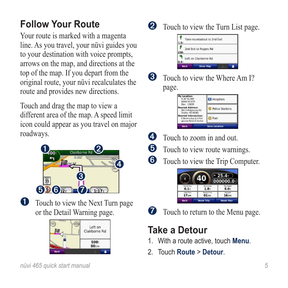 Garmin nuvi 465TF User Manual | Page 5 / 8
