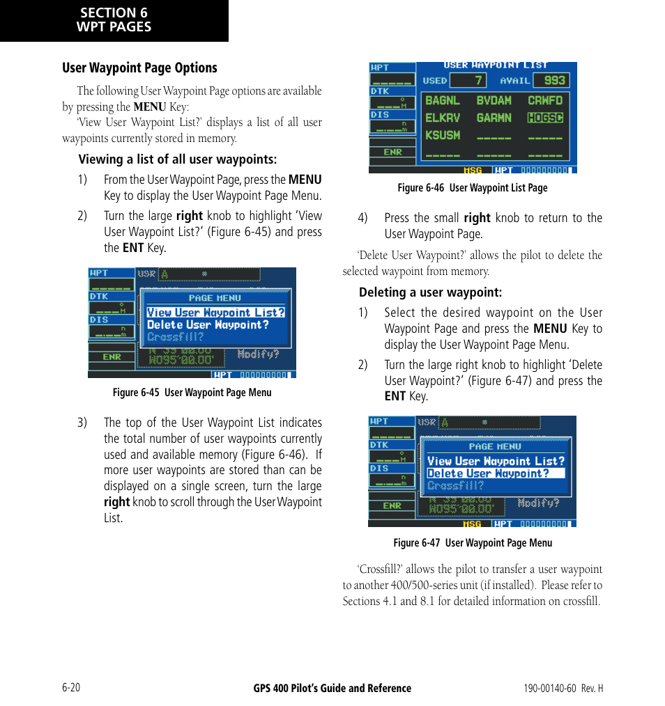 Garmin GPS 400 User Manual | Page 122 / 244