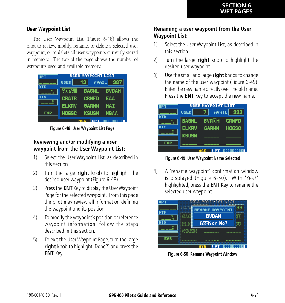Garmin GPS 400 User Manual | Page 123 / 244