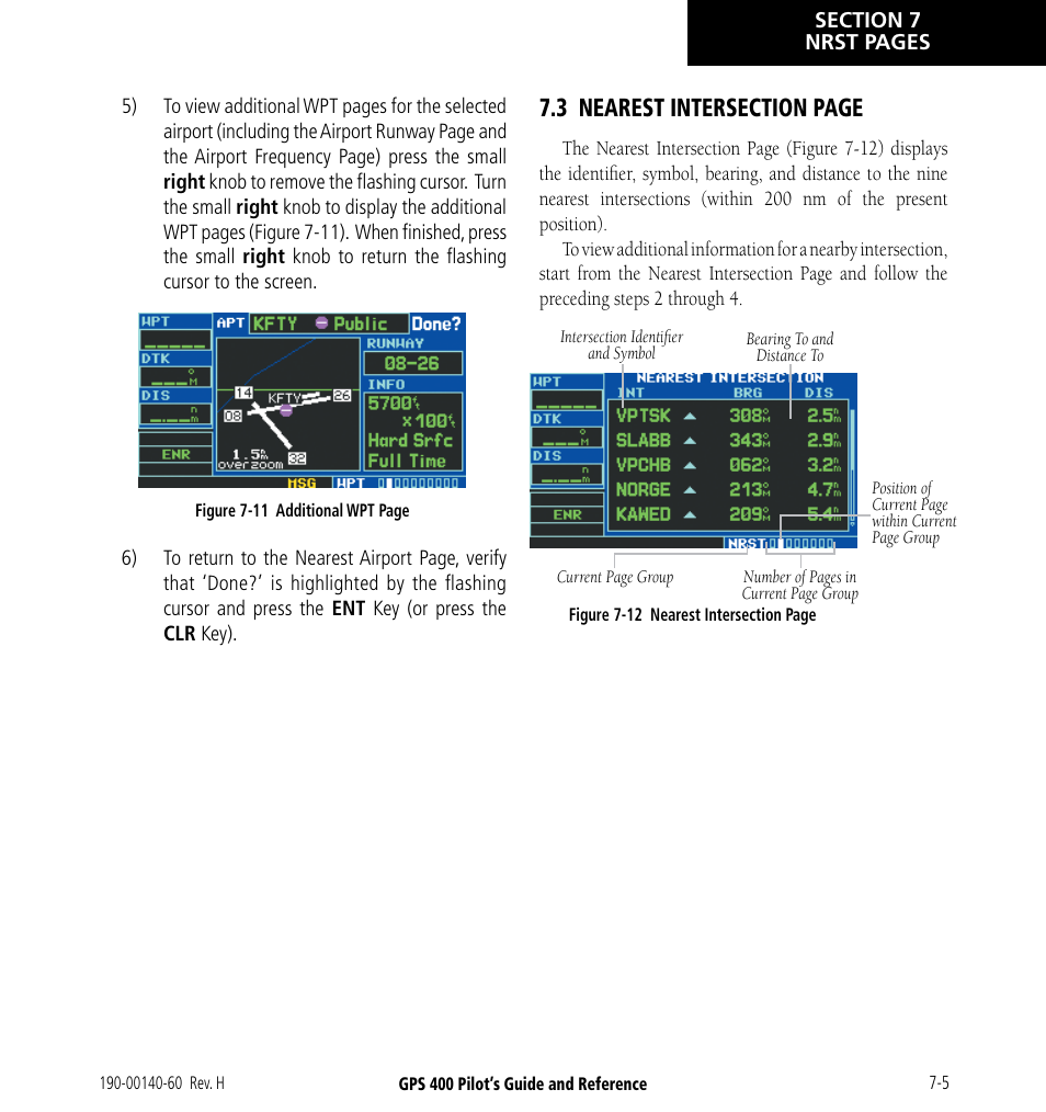 Garmin GPS 400 User Manual | Page 129 / 244