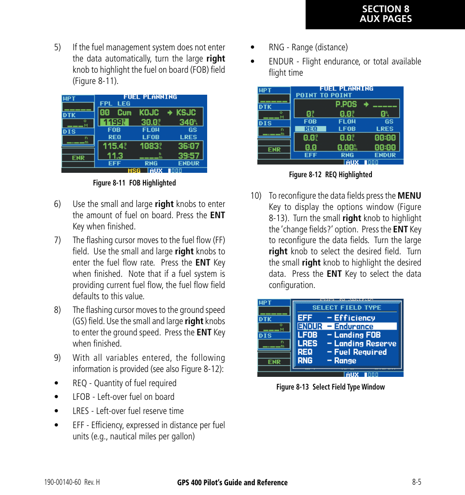 Garmin GPS 400 User Manual | Page 141 / 244