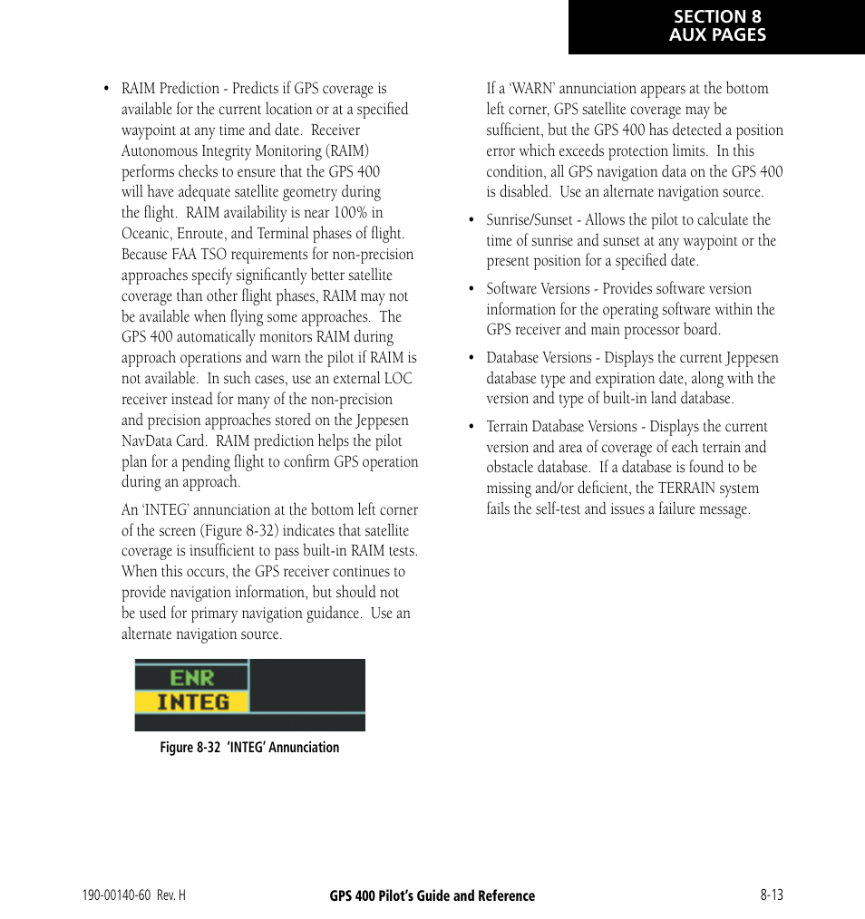 Garmin GPS 400 User Manual | Page 149 / 244