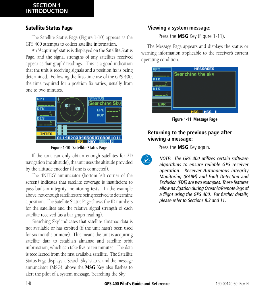 Garmin GPS 400 User Manual | Page 16 / 244
