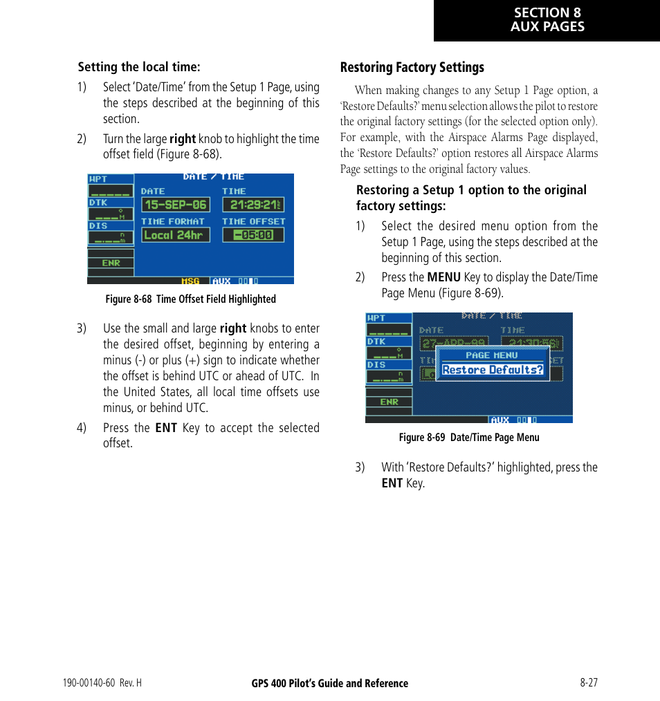 Garmin GPS 400 User Manual | Page 163 / 244