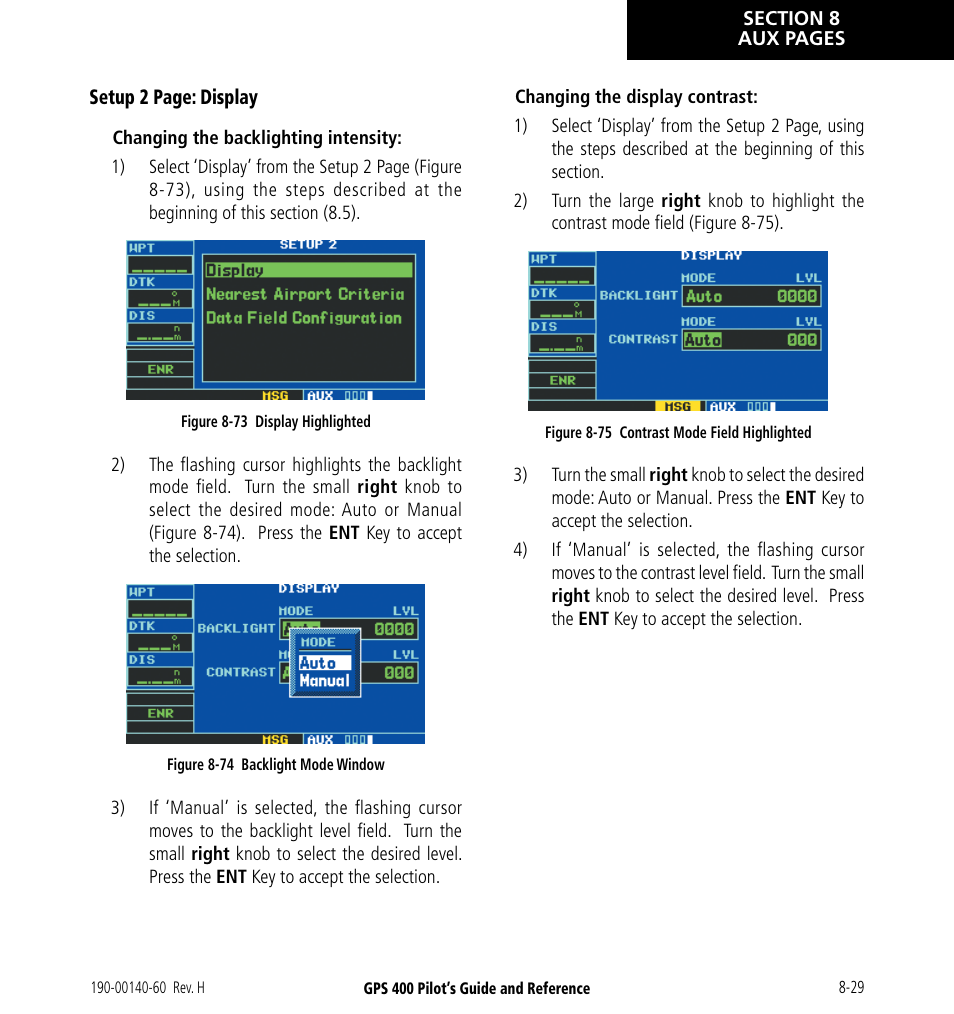 Garmin GPS 400 User Manual | Page 165 / 244