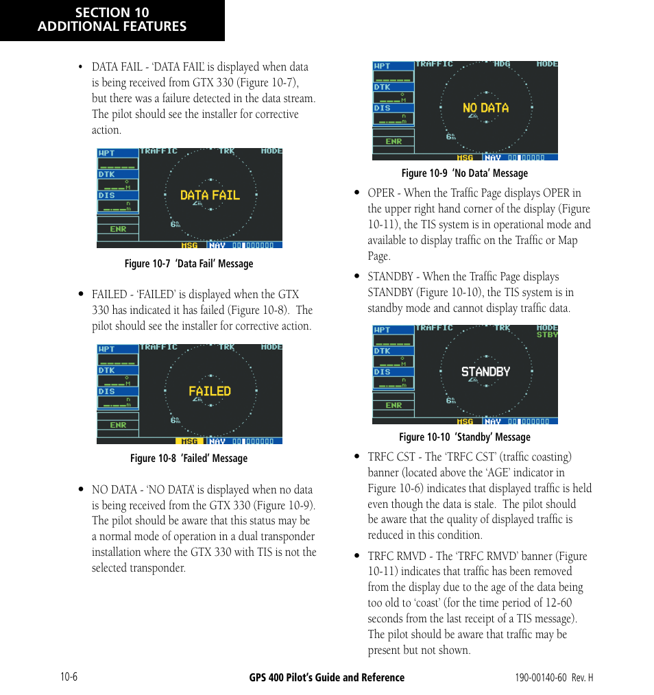 Garmin GPS 400 User Manual | Page 184 / 244