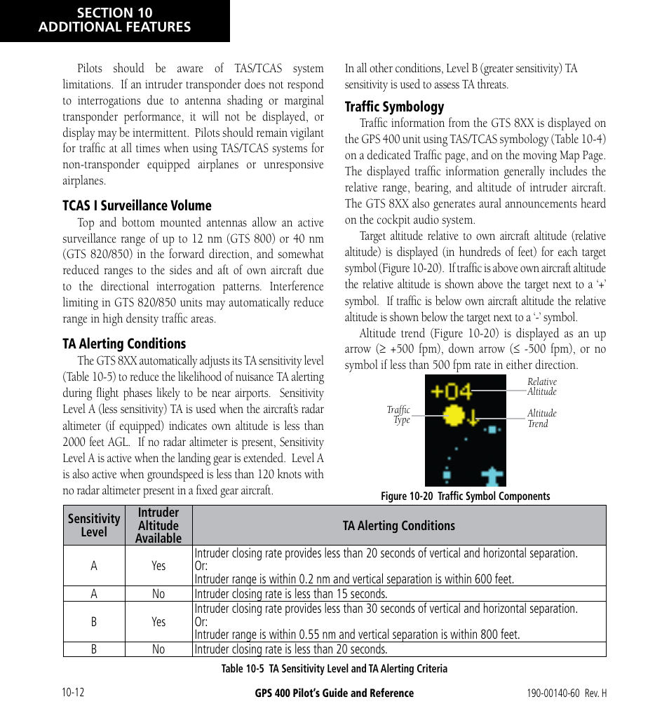 Garmin GPS 400 User Manual | Page 190 / 244