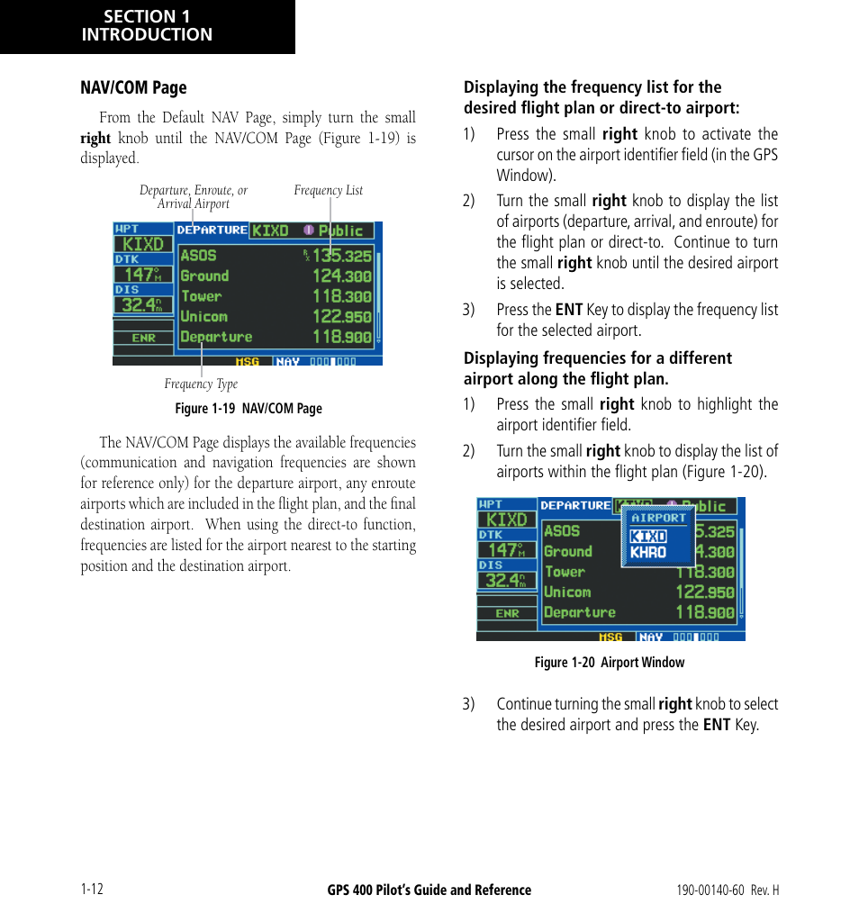 Garmin GPS 400 User Manual | Page 20 / 244