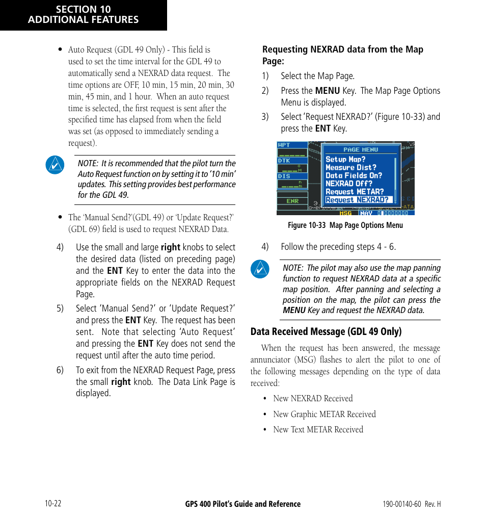 Garmin GPS 400 User Manual | Page 200 / 244