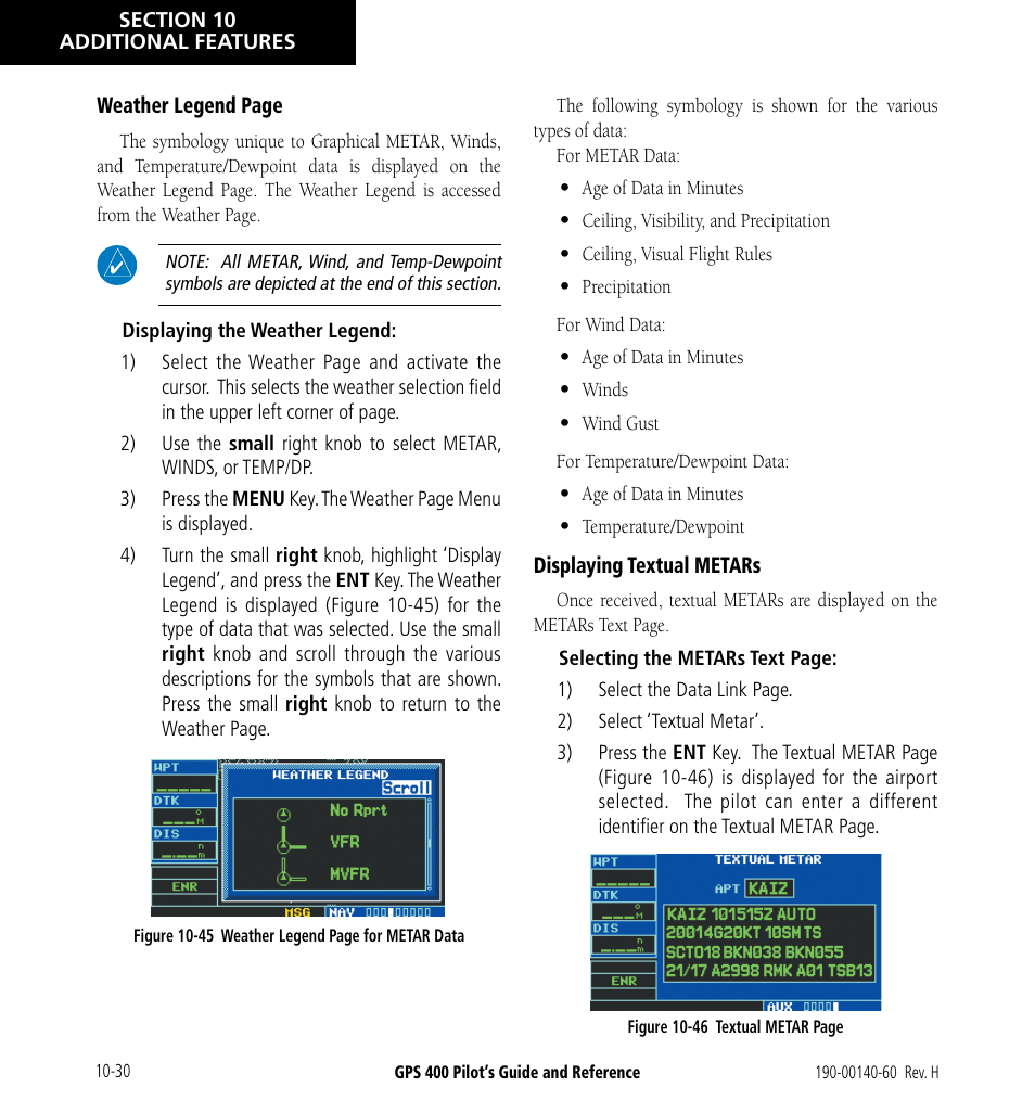 Garmin GPS 400 User Manual | Page 208 / 244