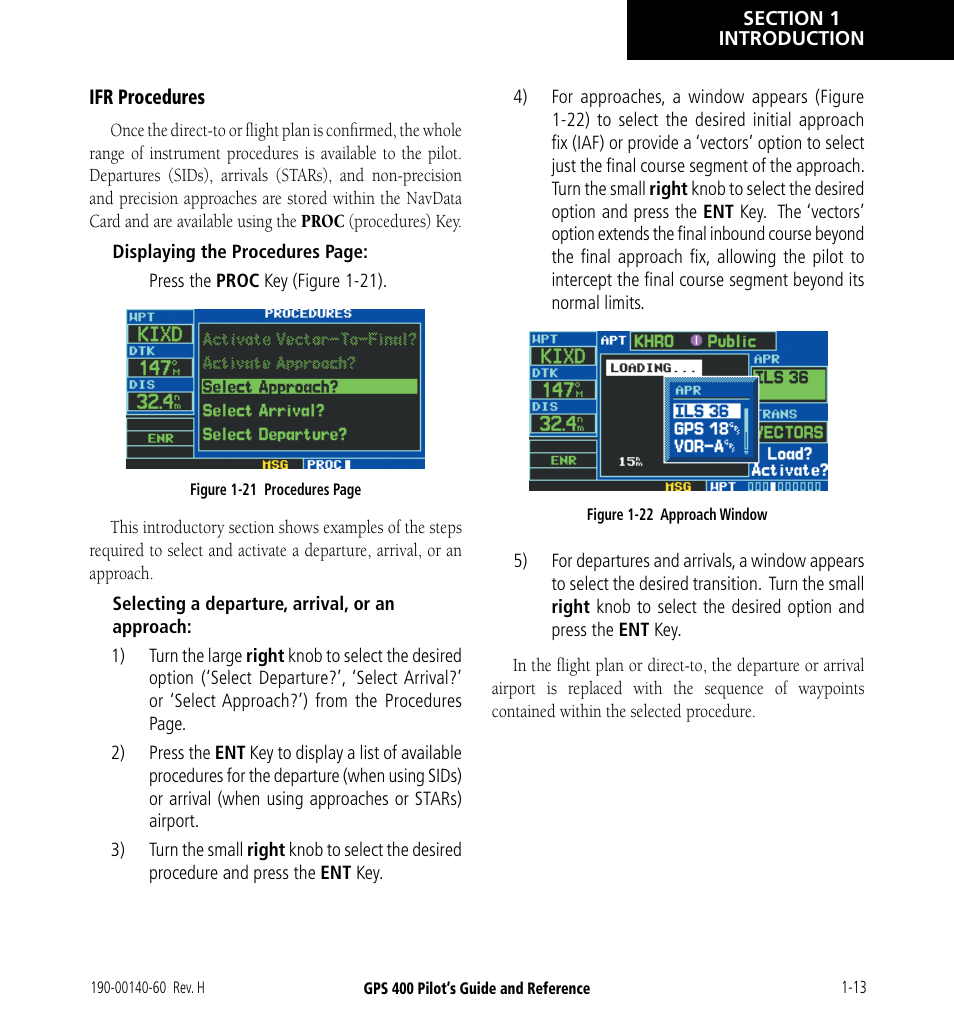 Garmin GPS 400 User Manual | Page 21 / 244