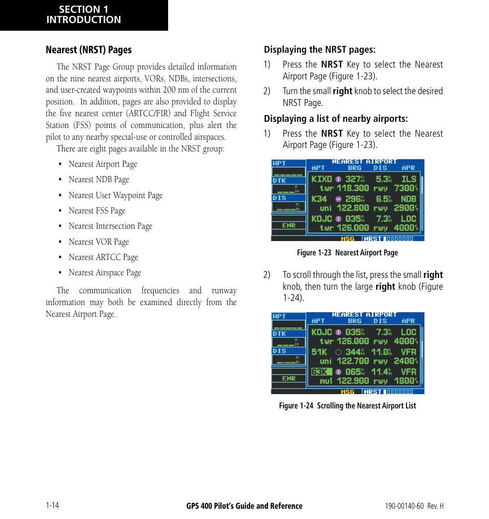 Garmin GPS 400 User Manual | Page 22 / 244