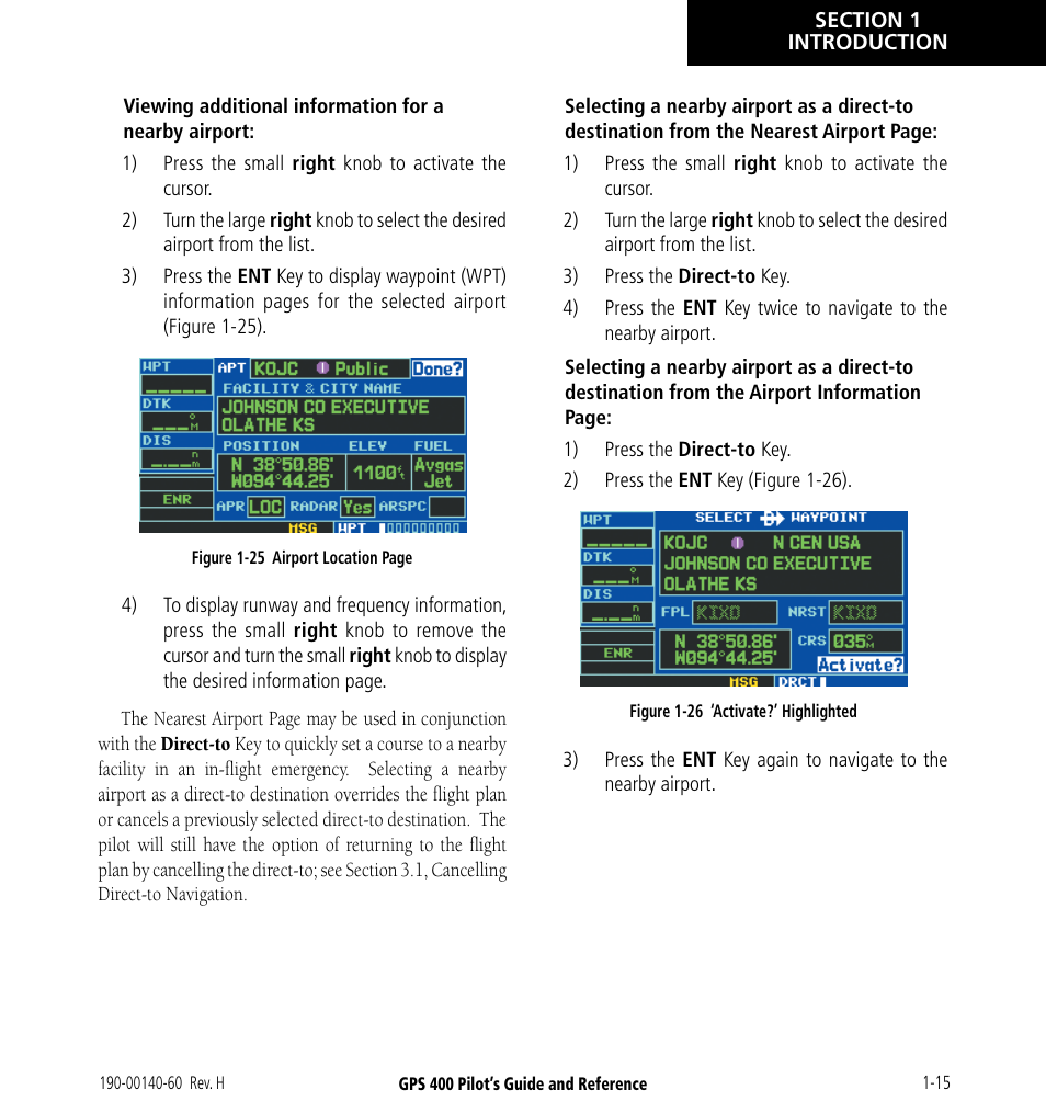 Garmin GPS 400 User Manual | Page 23 / 244