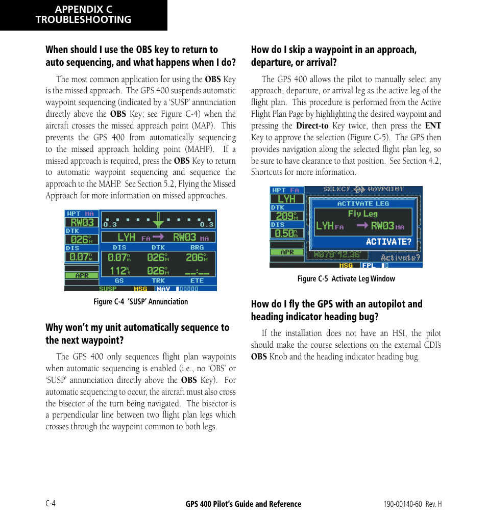 Garmin GPS 400 User Manual | Page 236 / 244