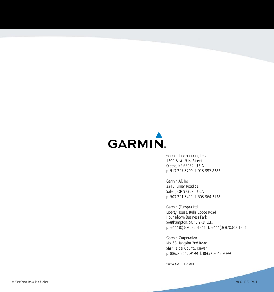 Garmin GPS 400 User Manual | Page 244 / 244