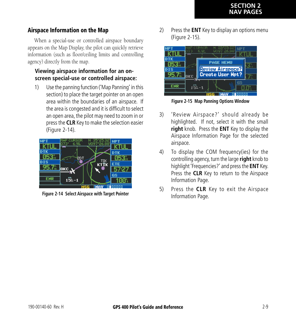 Garmin GPS 400 User Manual | Page 35 / 244