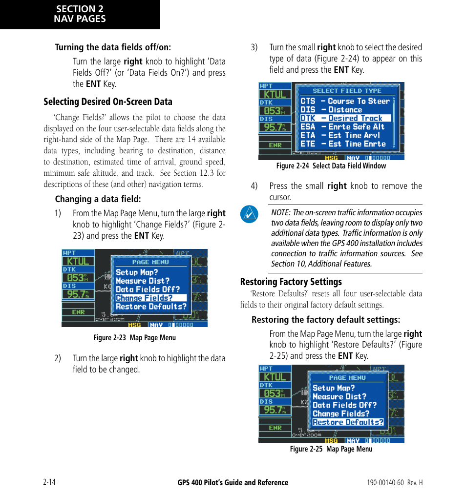 Garmin GPS 400 User Manual | Page 40 / 244