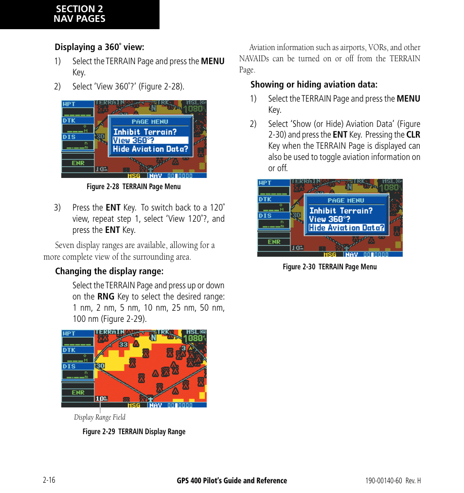 Garmin GPS 400 User Manual | Page 42 / 244