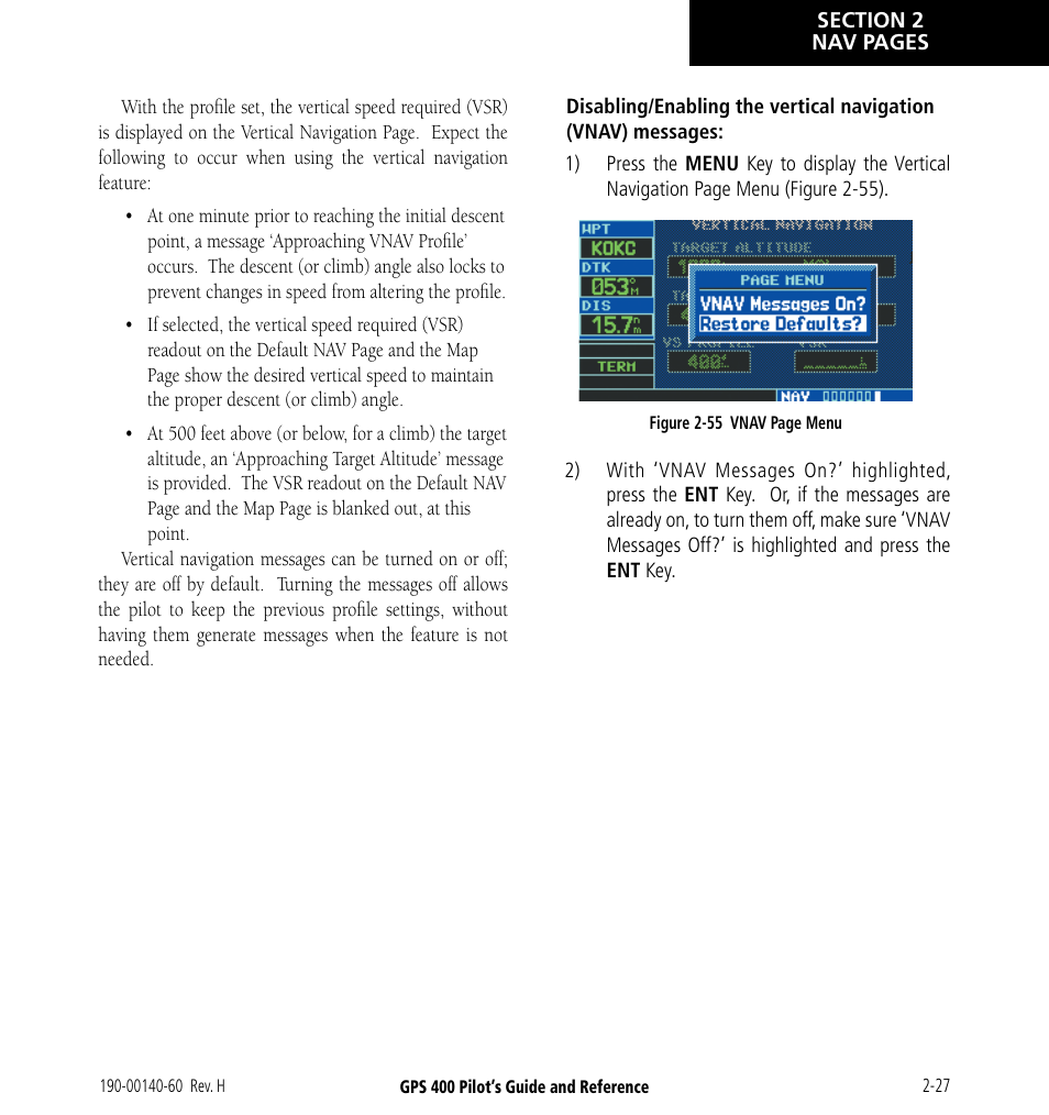 Garmin GPS 400 User Manual | Page 53 / 244