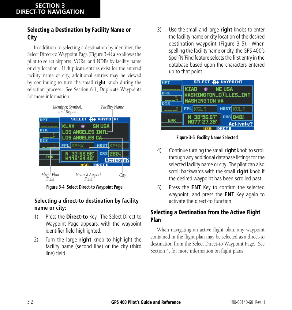 Garmin GPS 400 User Manual | Page 56 / 244