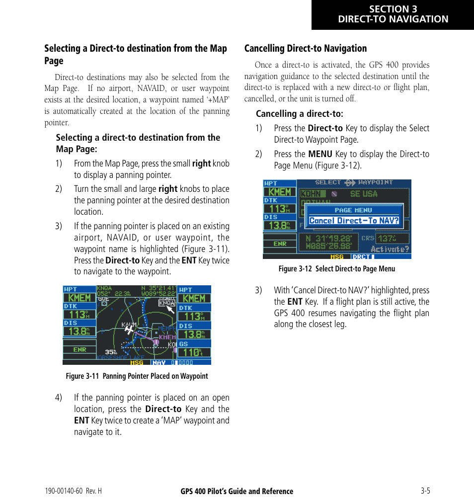 Garmin GPS 400 User Manual | Page 59 / 244