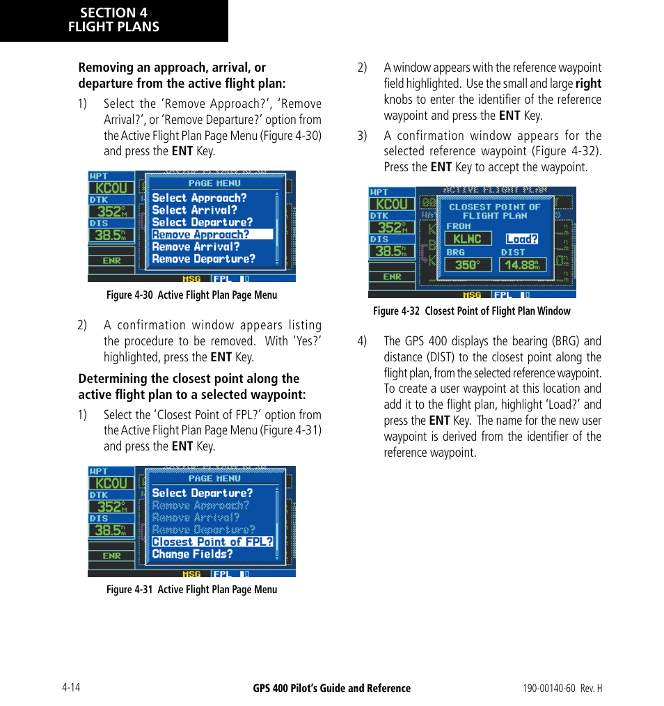 Garmin GPS 400 User Manual | Page 74 / 244