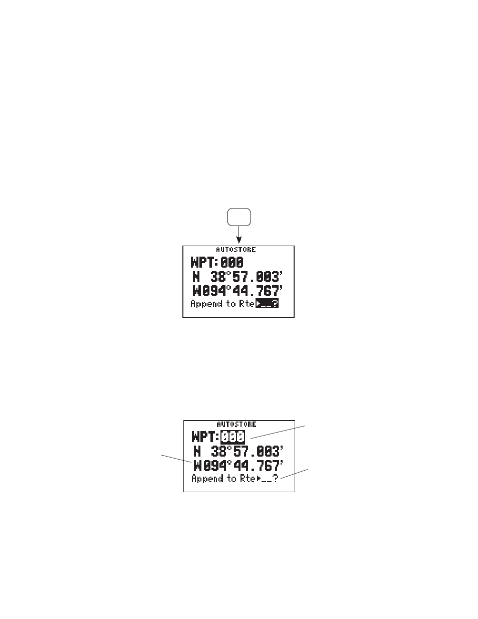 Chapter 7, Autostore | Garmin GPS 95STD User Manual | Page 51 / 111