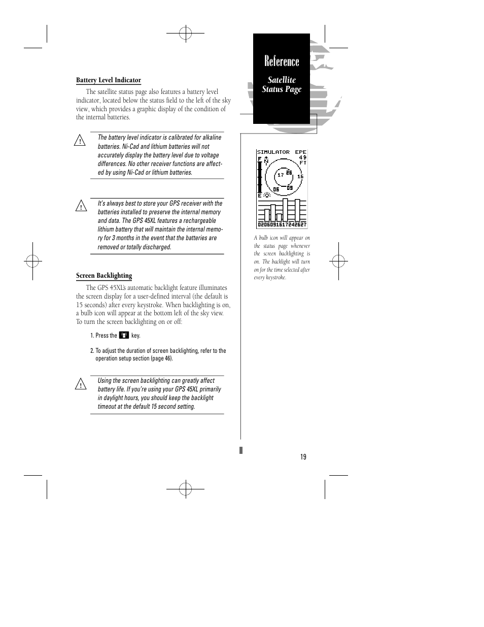 Reference | Garmin GPS 45XL User Manual | Page 23 / 68