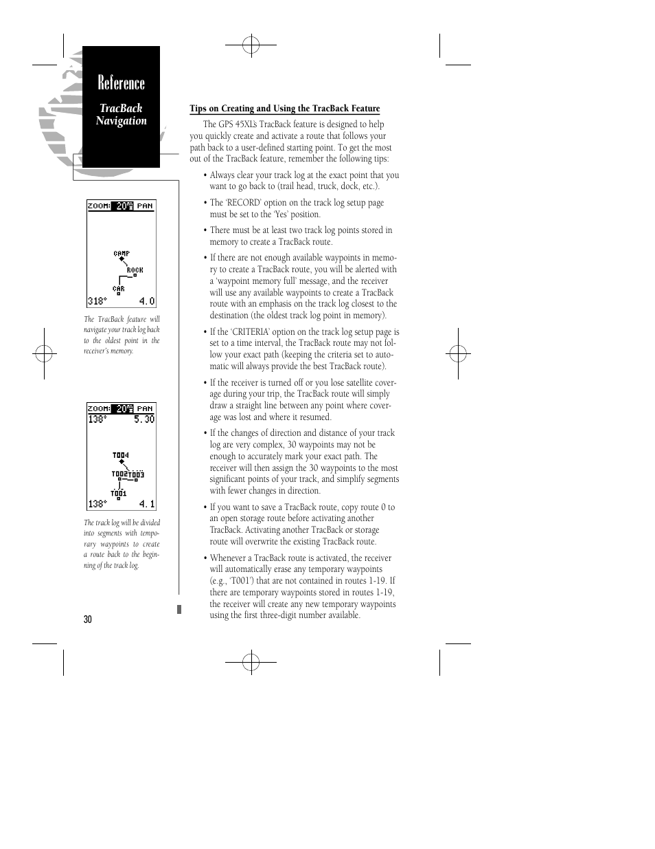 Reference | Garmin GPS 45XL User Manual | Page 34 / 68