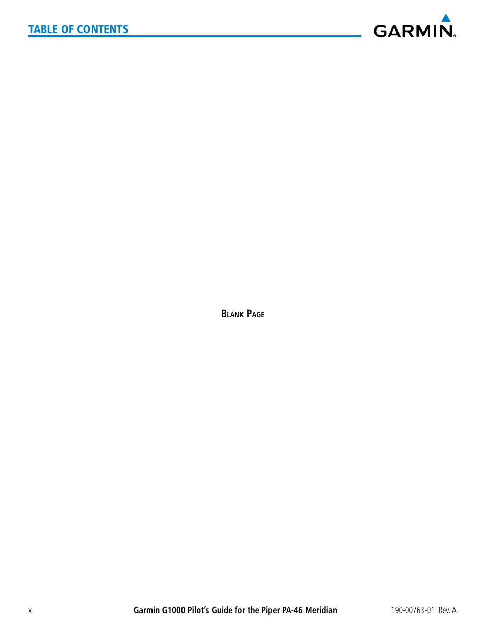 Garmin G1000 Piper PA-46 Meridian User Manual | Page 14 / 572