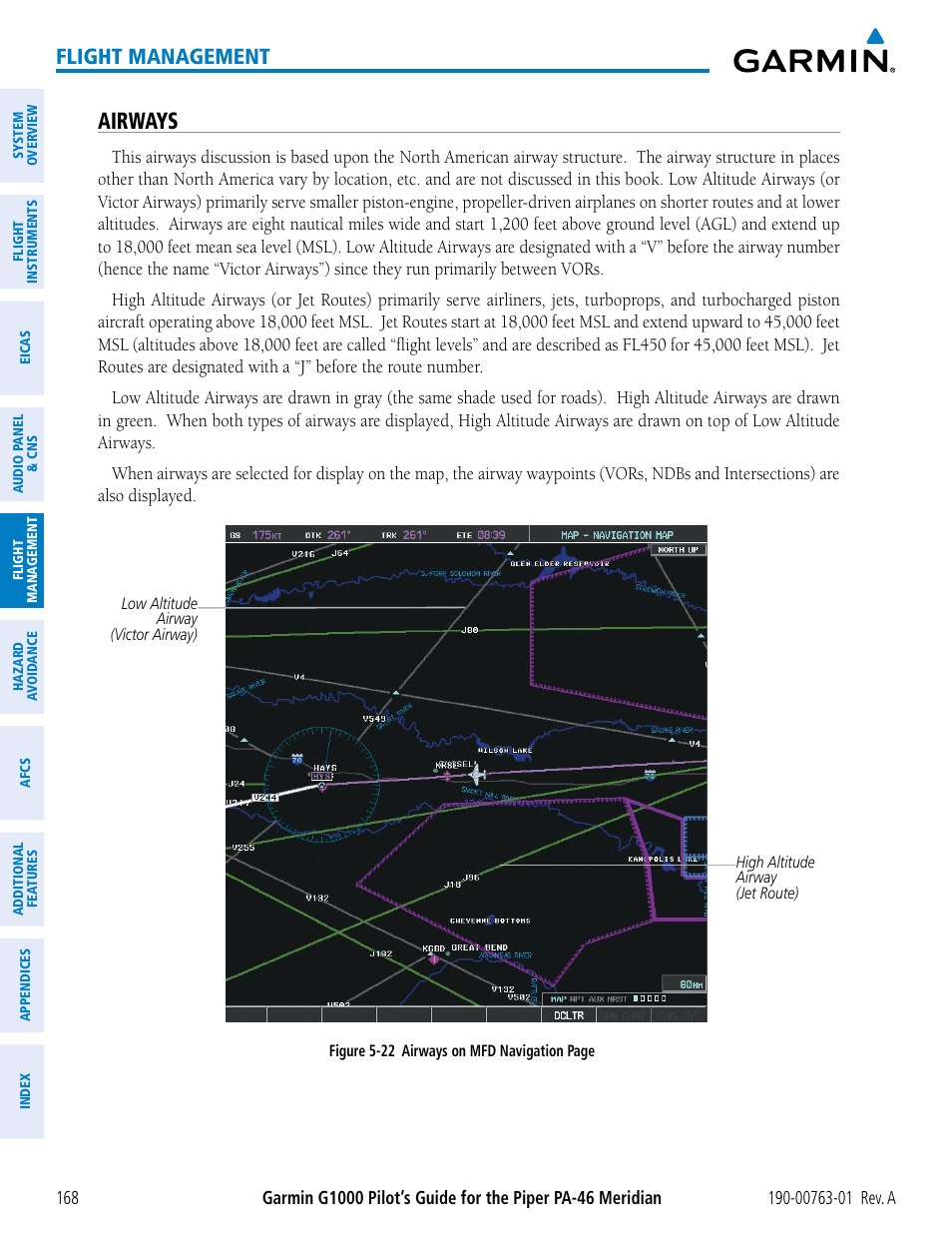 Airways, Flight management | Garmin G1000 Piper PA-46 Meridian User Manual | Page 182 / 572