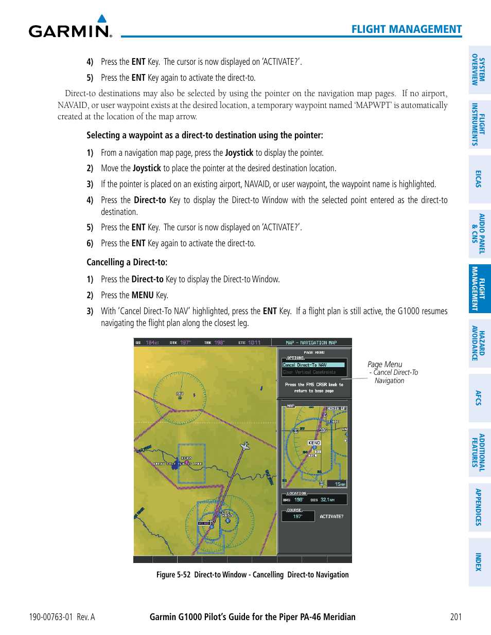 Flight management | Garmin G1000 Piper PA-46 Meridian User Manual | Page 215 / 572