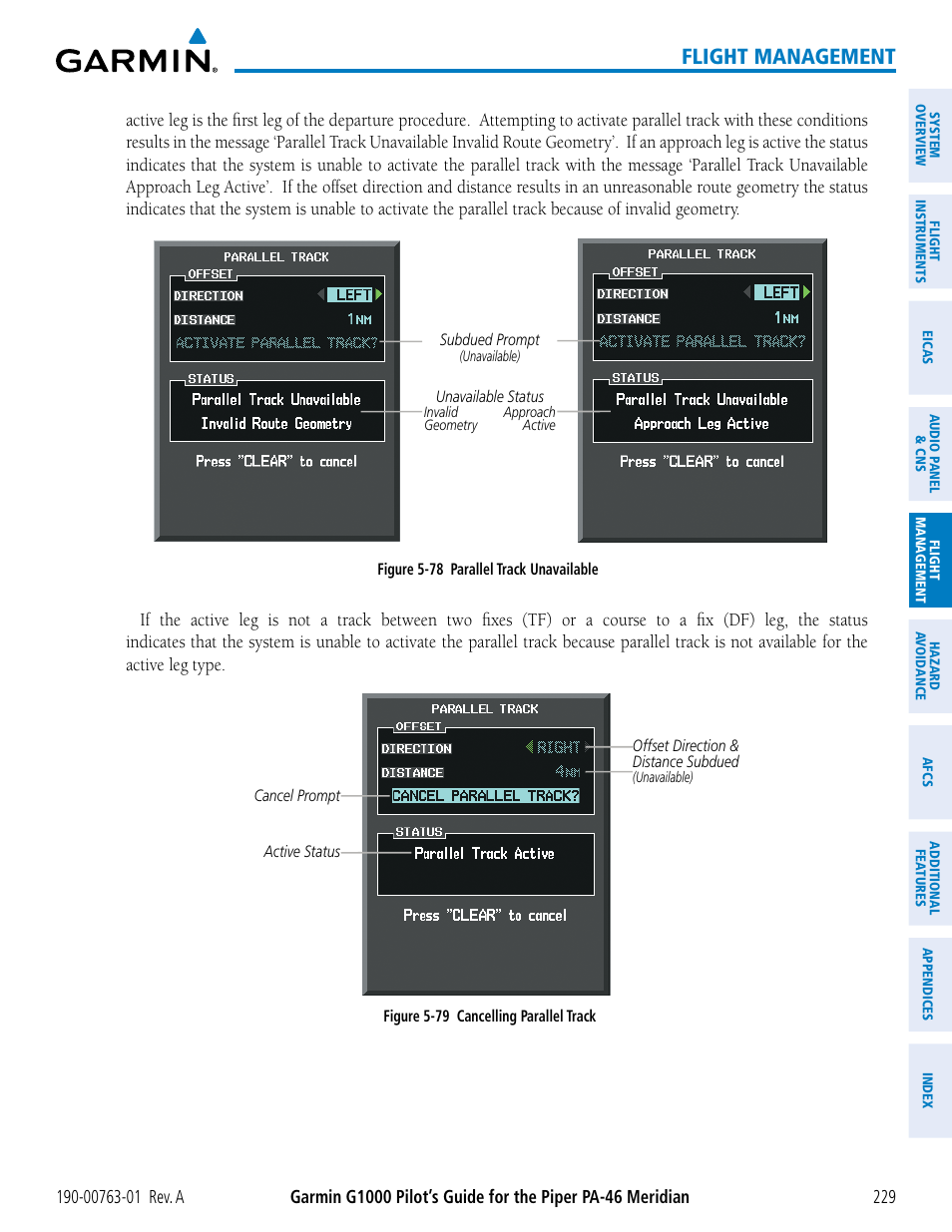Flight management | Garmin G1000 Piper PA-46 Meridian User Manual | Page 243 / 572