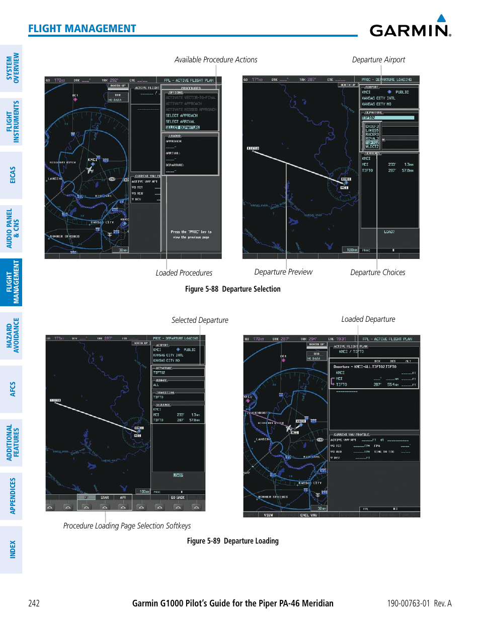 Flight management | Garmin G1000 Piper PA-46 Meridian User Manual | Page 256 / 572