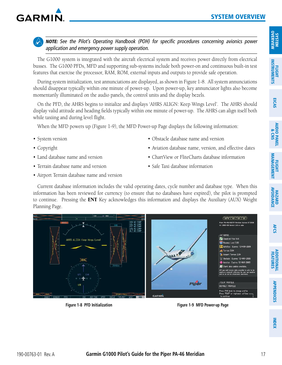 System overview | Garmin G1000 Piper PA-46 Meridian User Manual | Page 31 / 572