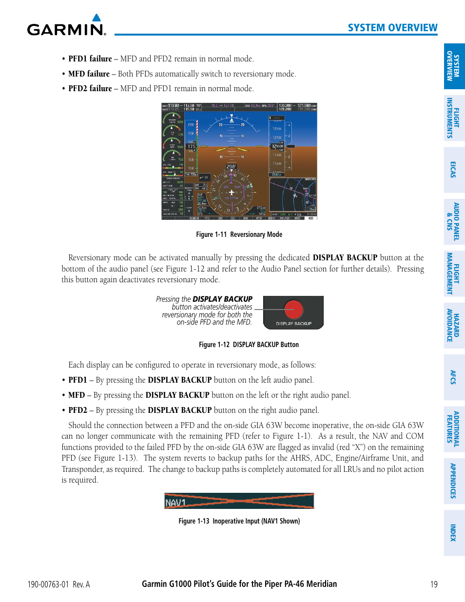 System overview | Garmin G1000 Piper PA-46 Meridian User Manual | Page 33 / 572
