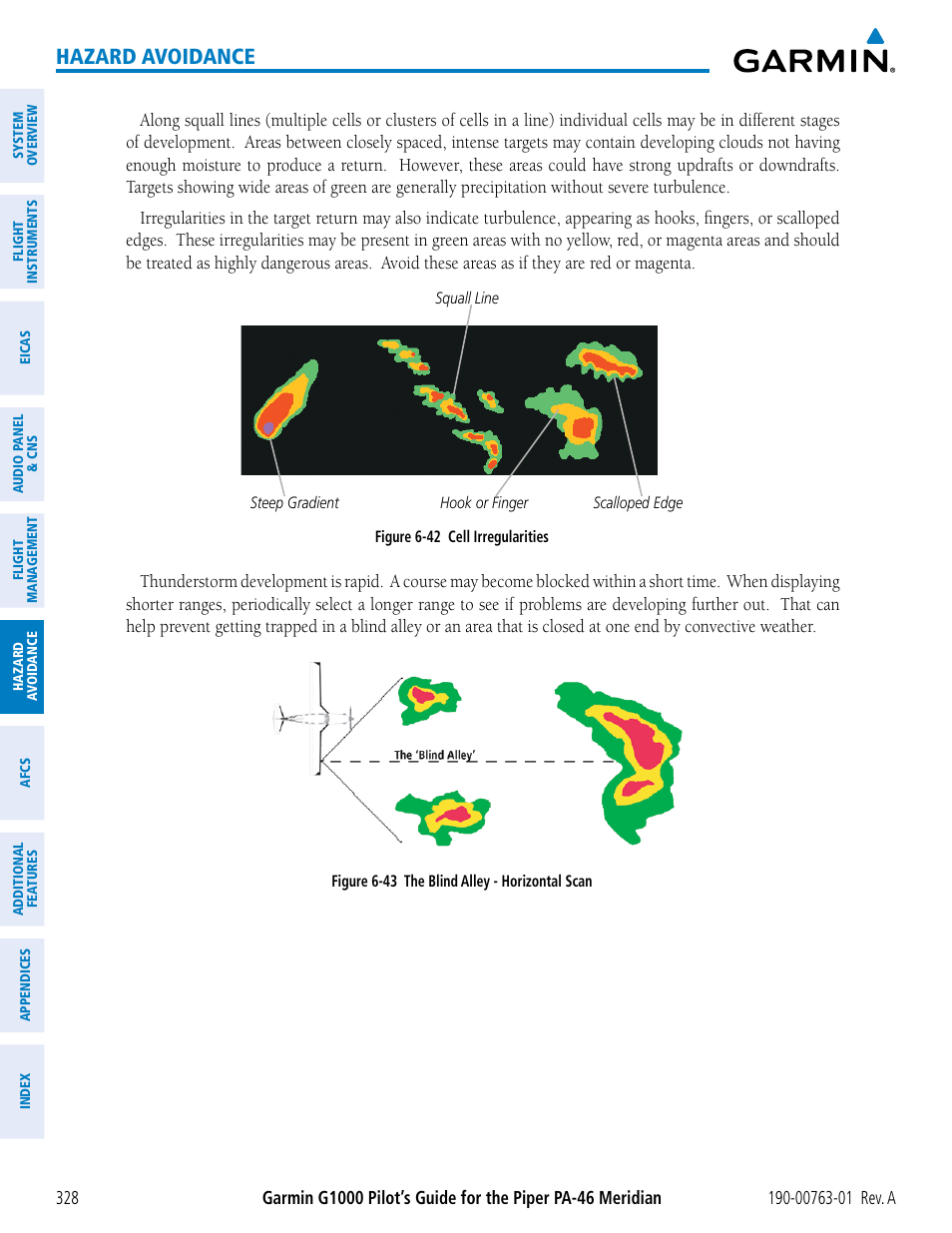 Hazard avoidance | Garmin G1000 Piper PA-46 Meridian User Manual | Page 342 / 572