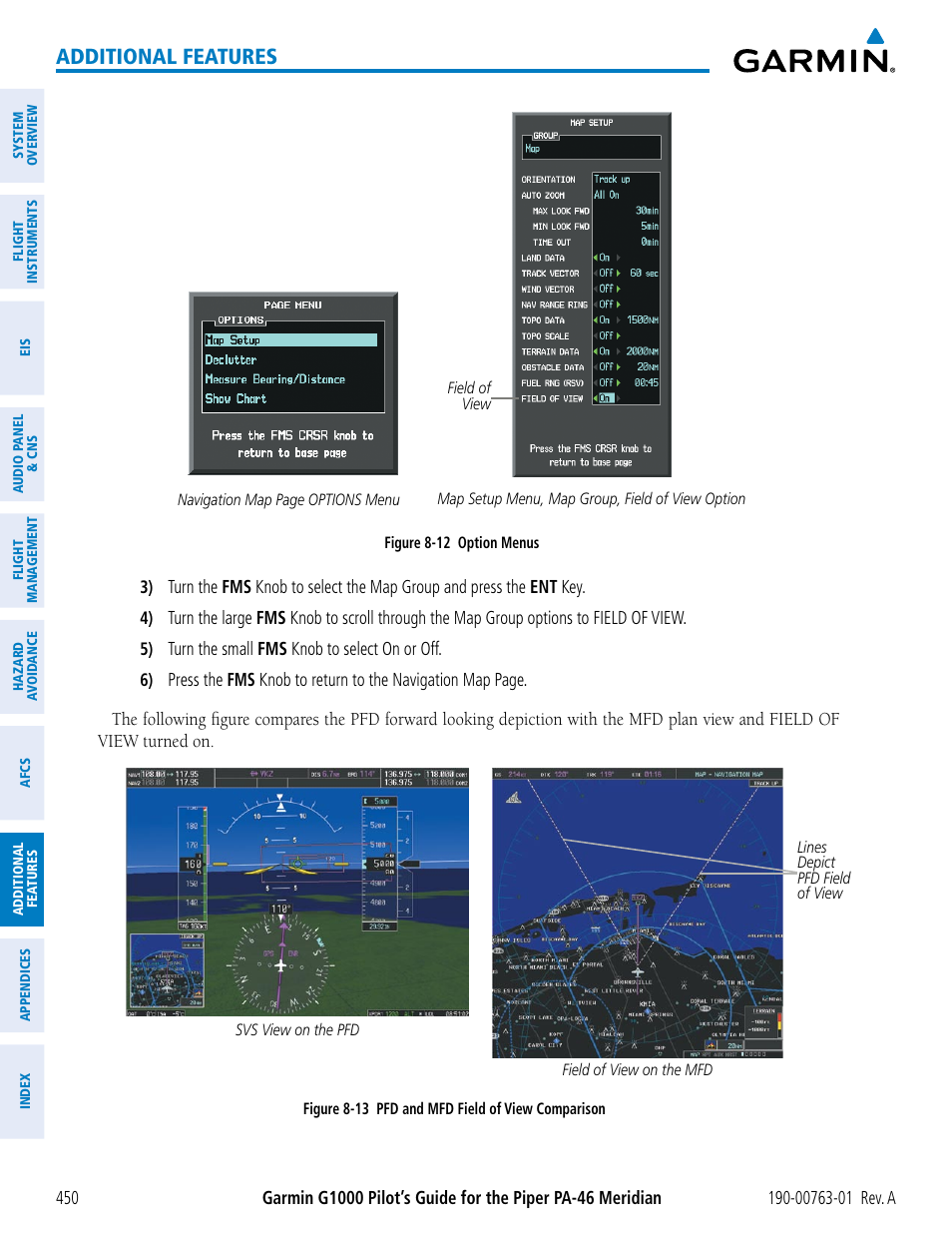 Additional features | Garmin G1000 Piper PA-46 Meridian User Manual | Page 464 / 572
