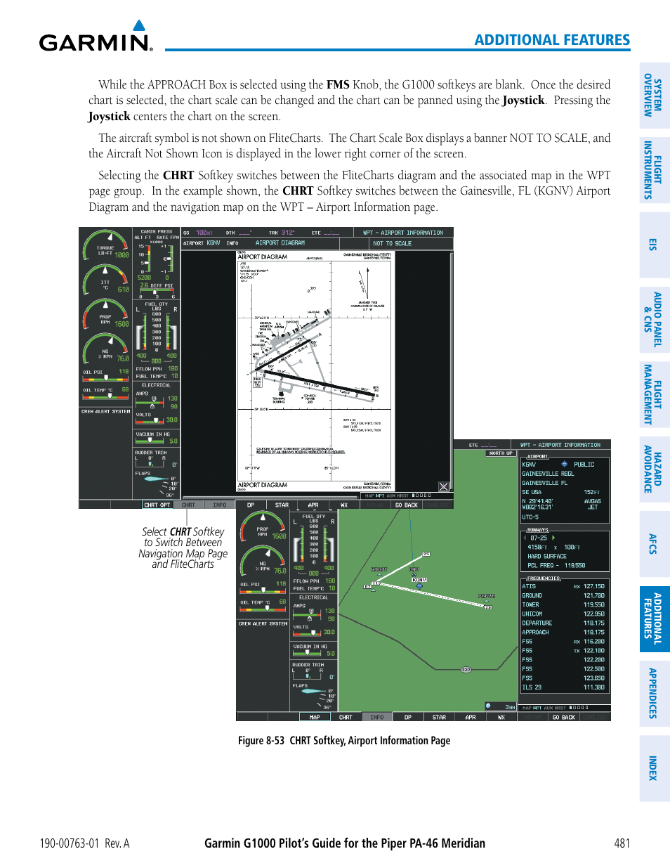 Additional features | Garmin G1000 Piper PA-46 Meridian User Manual | Page 495 / 572