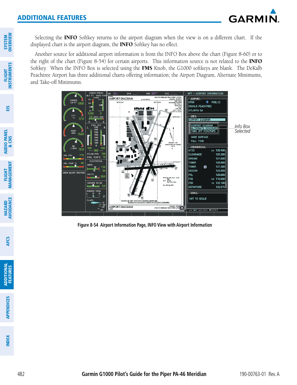 Additional features | Garmin G1000 Piper PA-46 Meridian User Manual | Page 496 / 572