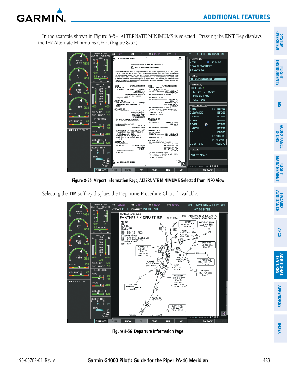 Additional features | Garmin G1000 Piper PA-46 Meridian User Manual | Page 497 / 572