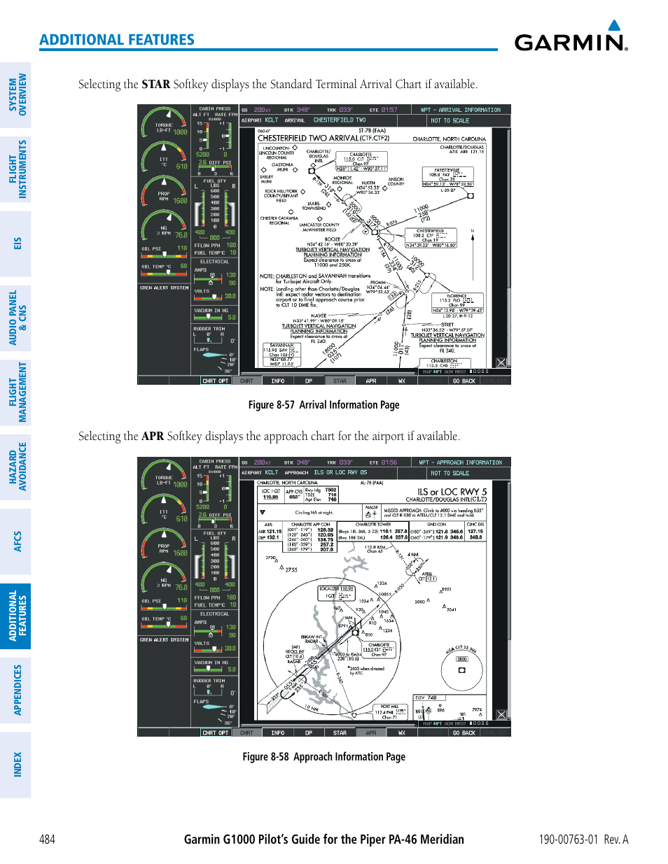 Additional features | Garmin G1000 Piper PA-46 Meridian User Manual | Page 498 / 572