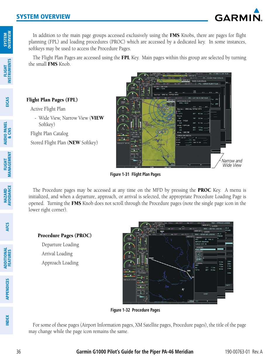 System overview | Garmin G1000 Piper PA-46 Meridian User Manual | Page 50 / 572