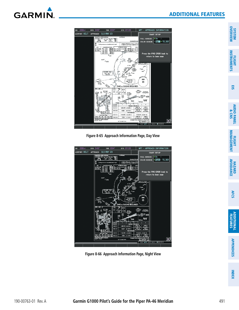 Additional features | Garmin G1000 Piper PA-46 Meridian User Manual | Page 505 / 572