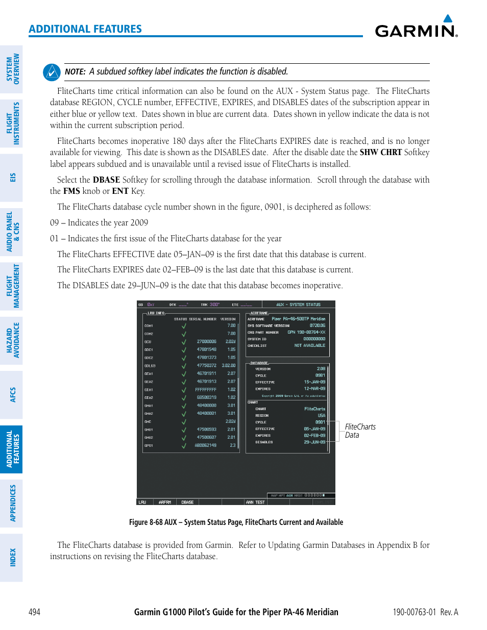 Additional features | Garmin G1000 Piper PA-46 Meridian User Manual | Page 508 / 572