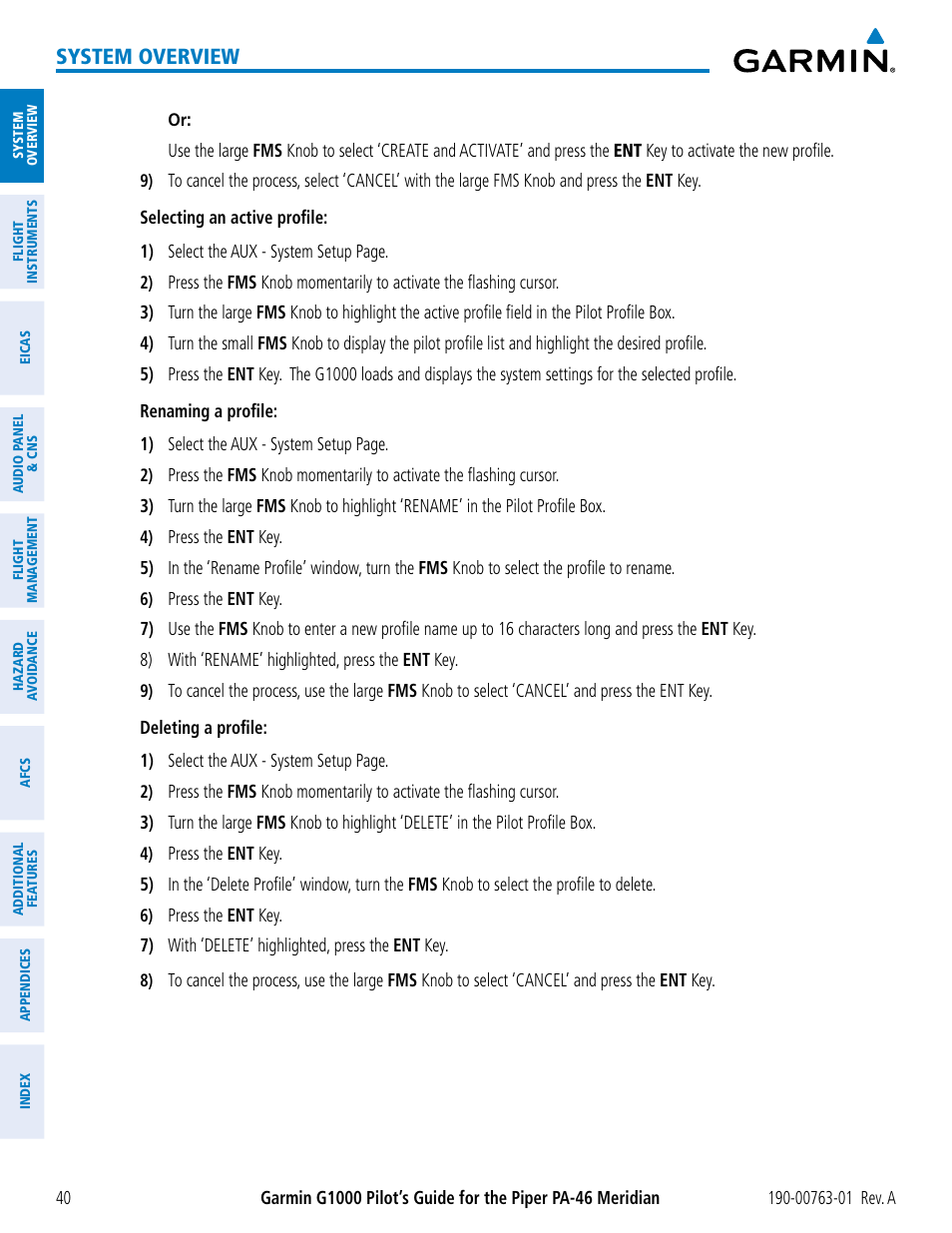 System overview | Garmin G1000 Piper PA-46 Meridian User Manual | Page 54 / 572